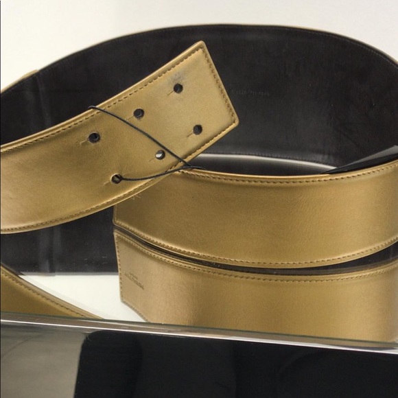 Saint Laurent Leather High Waisted Leather Belt - Picture 4 of 8